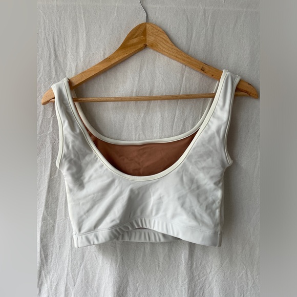 NU SWIM Off-White Swim Top (NWOT) - Picture 2 of 3